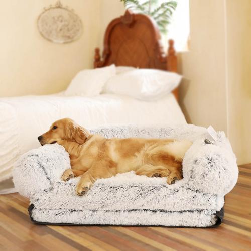 Plush detachable and washable & Soft & foldable Pet Bed thermal Solid PC