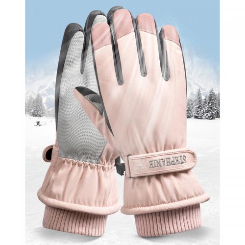 Polyester Waterproof Riding Glove can touch screen & thermal Silicone : Pair