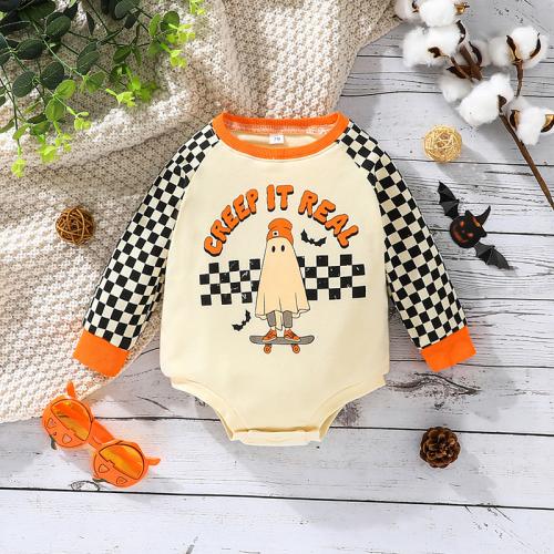 Polyester Crawling Baby Suit Cute & unisex printed mixed colors PC