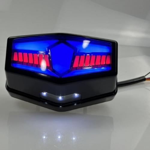 ABS Motorcycle Turn Signal Lamp durable Solid blue PC