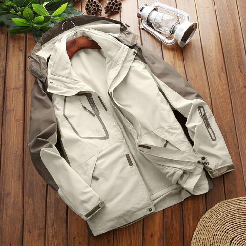 Polyester with detachable coat & windproof Couple Coat & waterproof PC