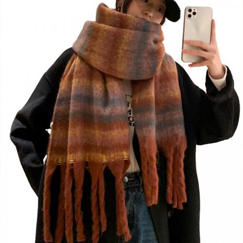 Polyester Multifunction Women Scarf thermal striped PC