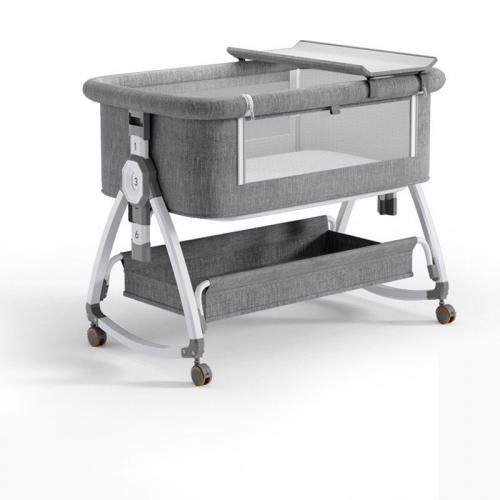 High Carbon Steel & Aluminium Alloy foldable Baby Crib portable PC