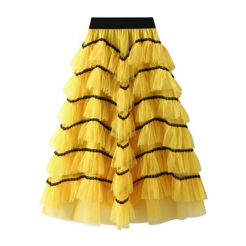 ポリエステル マキシ丈スカート 選択のためのより多くの色 : 一つ