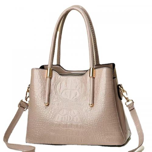 PU Leather Easy Matching Handbag large capacity & attached with hanging strap Solid PC