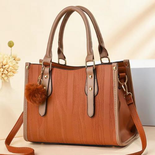 PU Leather Concise & Easy Matching Handbag large capacity Solid PC