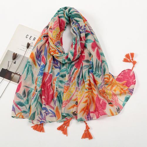 Polyester Frauen Schal, Gedruckt, unterschiedliche Farbe und Muster für die Wahl,  Stück