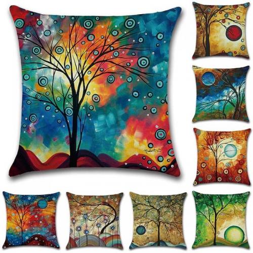 Polyester Fabrics Soft Throw Pillow Covers for home decoration & breathable printed PC