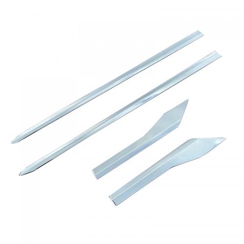 20 RAIZE Auto Decoraton Strip durable & hardwearing & four piece  Solid silver Sold By Set