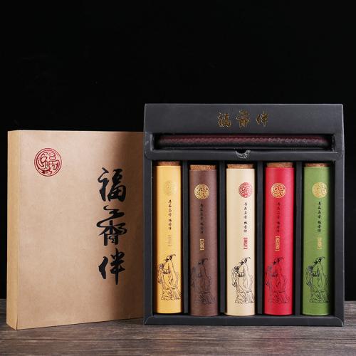 Natural Plant Ingredients Incense Stick with gift box & five piece & mixed handmade Box