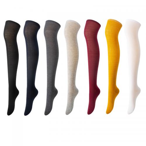 Polyester et coton Chaussettes de genou de femmes plus de couleurs pour le choix : Paire