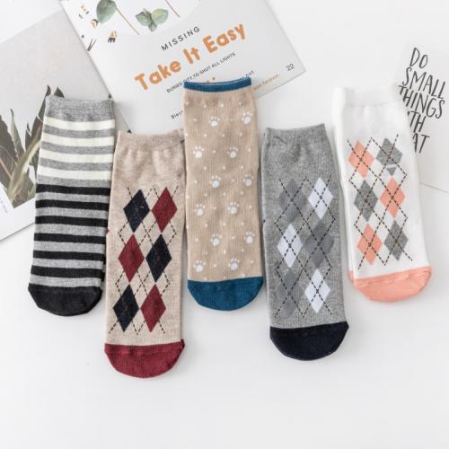 Cotone Ponožky s krátkou trubkou Stampato jiný vzor pro výběr più colori per la scelta : Dvojice