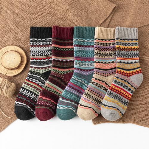 Polyester Korte tube sokken Afgedrukt Geometrische gemengde kleuren : Zak