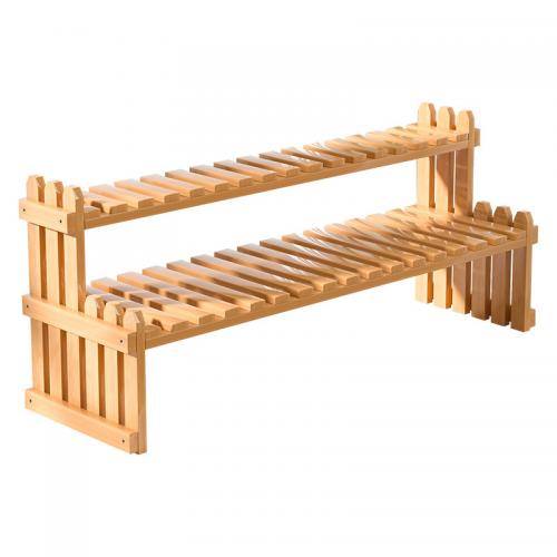Moso Bamboo Flower Rack double layer PC