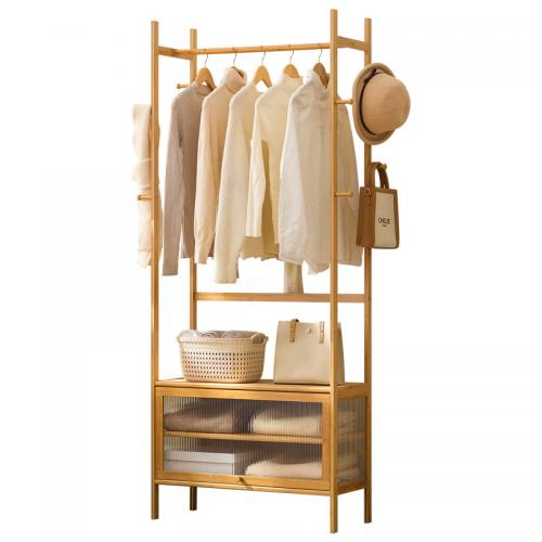 Moso Bamboo Clothes Hanging Rack for storage  PC