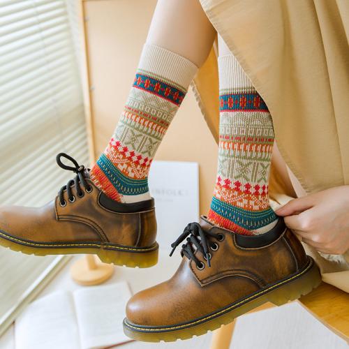 Gekämmte Baumwolle Unisex Knöchel Socken, Gedruckt, Geometrische, mehr Farben zur Auswahl,  Paar