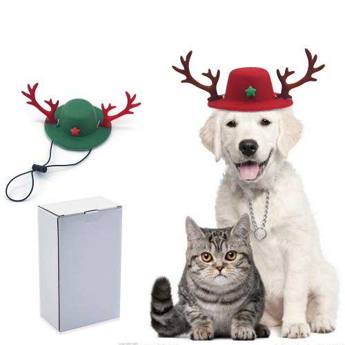 Polyester & Cotton Pet Hat christmas design embossing Solid PC