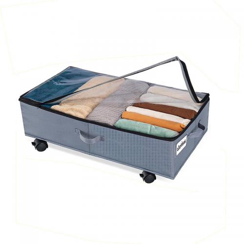 Adhesive Bonded Fabric foldable & Multifunction Storage Box with pulley PC