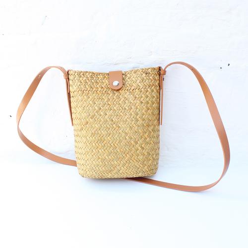Straw Easy Matching & Weave Cell Phone Bag PC