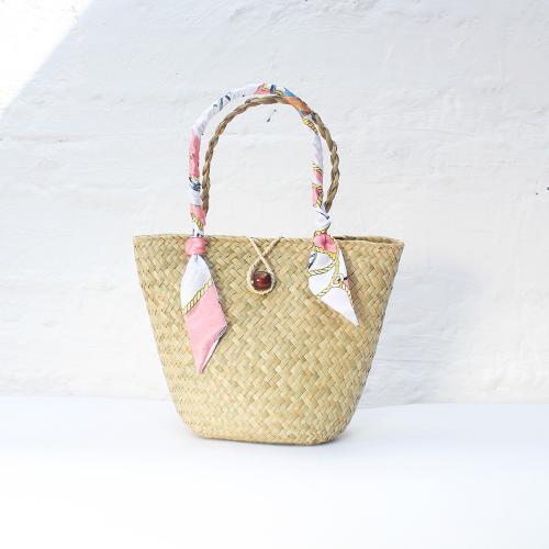 Straw Easy Matching Woven Tote large capacity PC