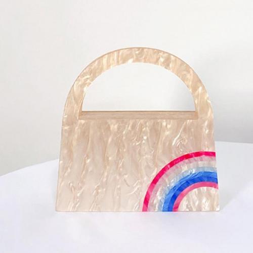 Acrylic hard-surface & Easy Matching Clutch Bag PC