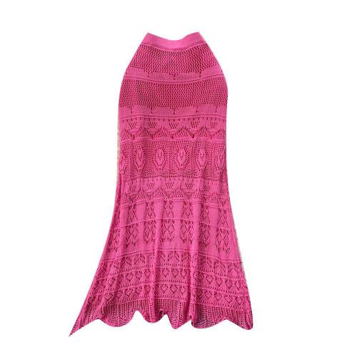 Polyester Sheath Maxi Skirt irregular & hollow crochet Solid : PC