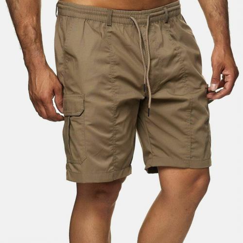 Polyester Men Cargo Shorts & loose Solid PC