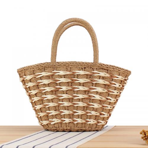 Paper Rope Easy Matching Woven Tote large capacity PC