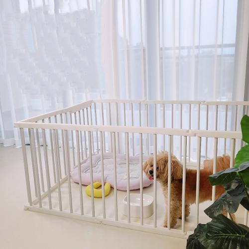 Iron Pet Fence Solid white PC