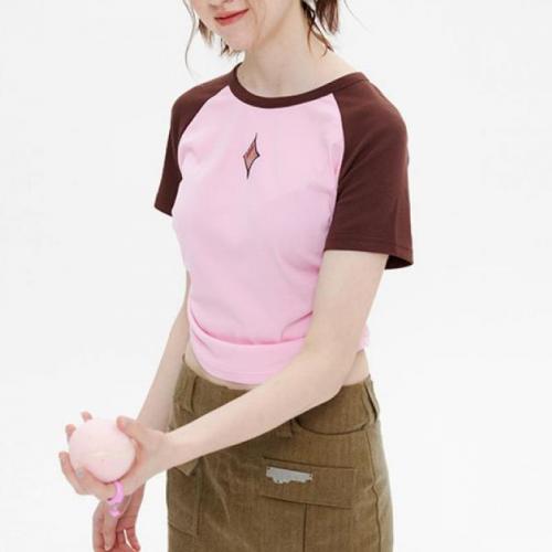 Coton T-shirts femmes à manches courtes plus de couleurs pour le choix pièce