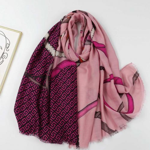 Polyester Easy Matching Women Scarf thermal printed PC