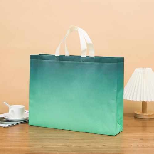 不織布 ショッピングバッグ 選択のための異なる色とパターン 一つ