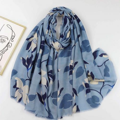 Polyester Easy Matching Women Scarf thermal printed floral PC