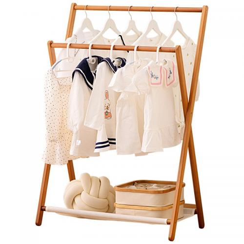 Moso Bamboo foldable Clothes Hanging Rack durable Solid PC