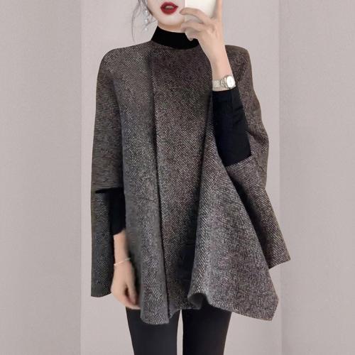 Polyester Cloak Poncho & loose gray PC