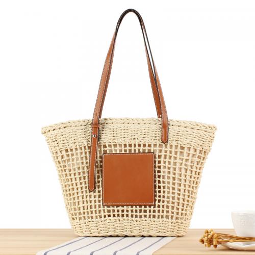 Paper Rope Tote Bag & Easy Matching Woven Shoulder Bag large capacity PC