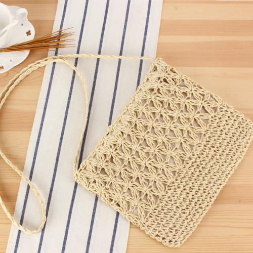 Paper Rope Easy Matching & Weave Crossbody Bag hollow PC