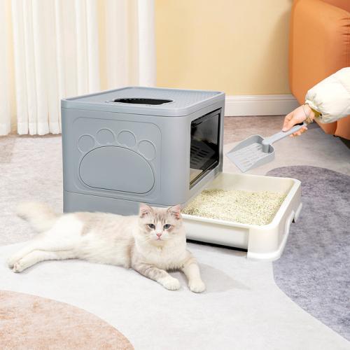 Polypropylene-PP & ABS foldable Cat Litter Basin Solid PC