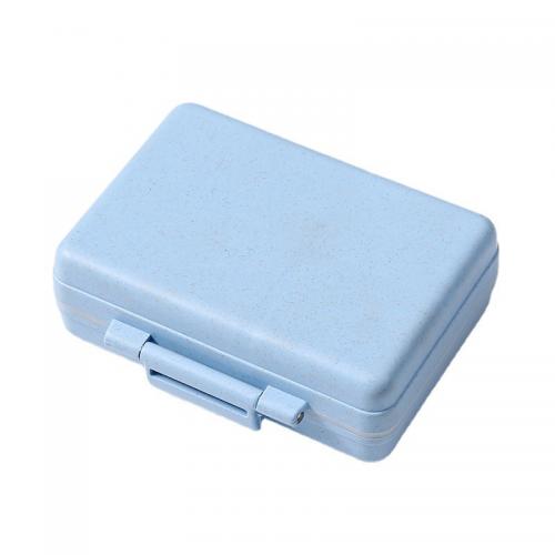 Weizenstroh & Polypropylen-PP Pill Box, Solide, mehr Farben zur Auswahl,  Stück
