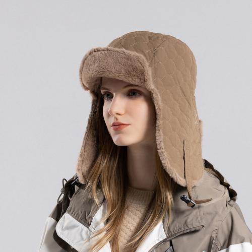 Polyester windproof Bomber Hat fleece & thermal & unisex PC