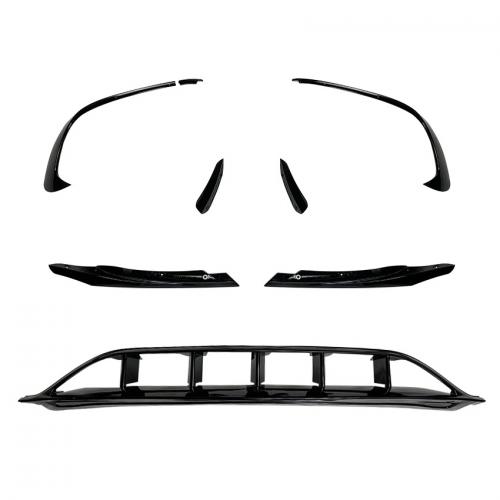 Mercedes-Benz W176 2016-2018 Front Lip durable Solid black Sold By Set