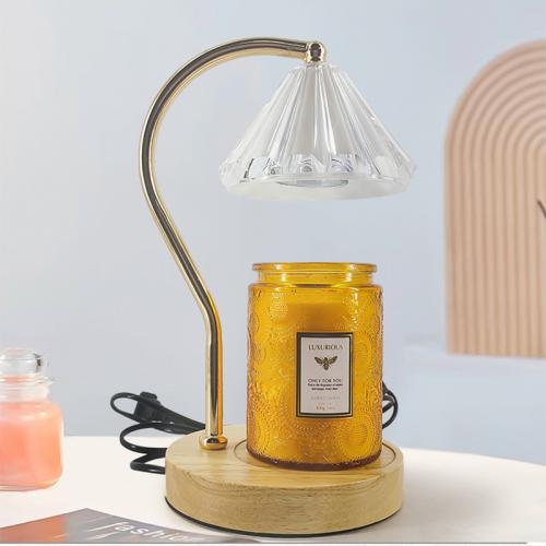 Glass & Wood & Iron adjustable light intensity Fragrance Lamps different power plug style for choose PC