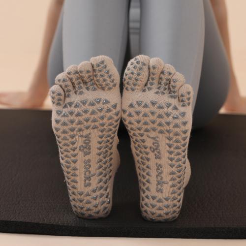 Spandex & Cotton Women Yoga Sock anti-skidding & breathable : Pair
