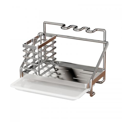 Stainless Steel Kitchen Drain Rack for storage & durable PC