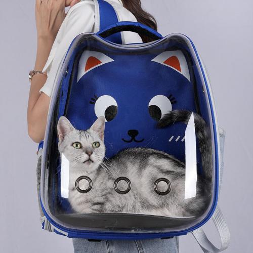 PVC & Oxford Pet Backpack Solid PC