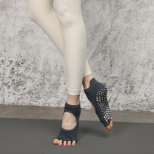 Cotton Women Yoga Sock sweat absorption & anti-skidding Spandex : Pair