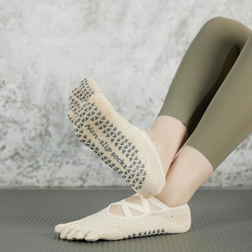 Cotton Women Five Toes Socks sweat absorption & anti-skidding Spandex dispensing : Pair