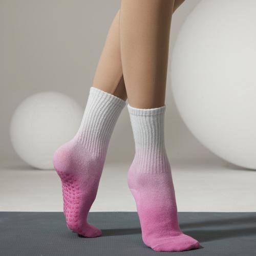 Cotton Women Yoga Sock sweat absorption & anti-skidding Spandex : Pair