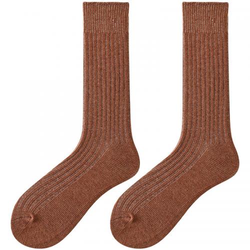 Cotton Unisex Knee Socks sweat absorption Solid : Pair