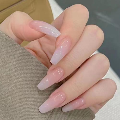 Paper & ABS Concise Nail Decal for women pink Box